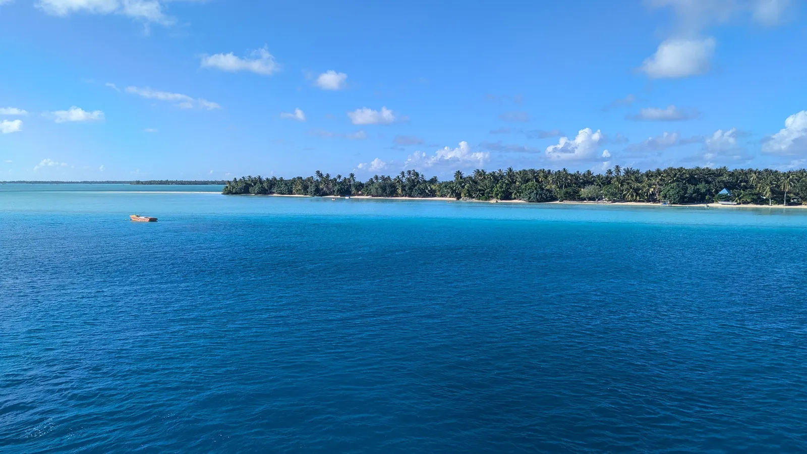 Vue aérienne du motu Tiapaa